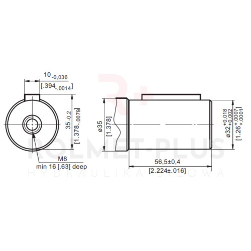 SILNIK HYDRAULICZNY ORBITALNY MS 525CCM WAŁEK 32MM | M+S