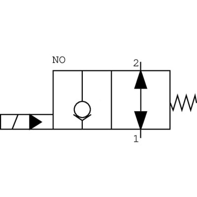 ELEKTROZAWÓR 2/2 NO 3/8`BSP 12VDC 35 l/min 230 BAR | DANFOSS SVP08NOR001BY